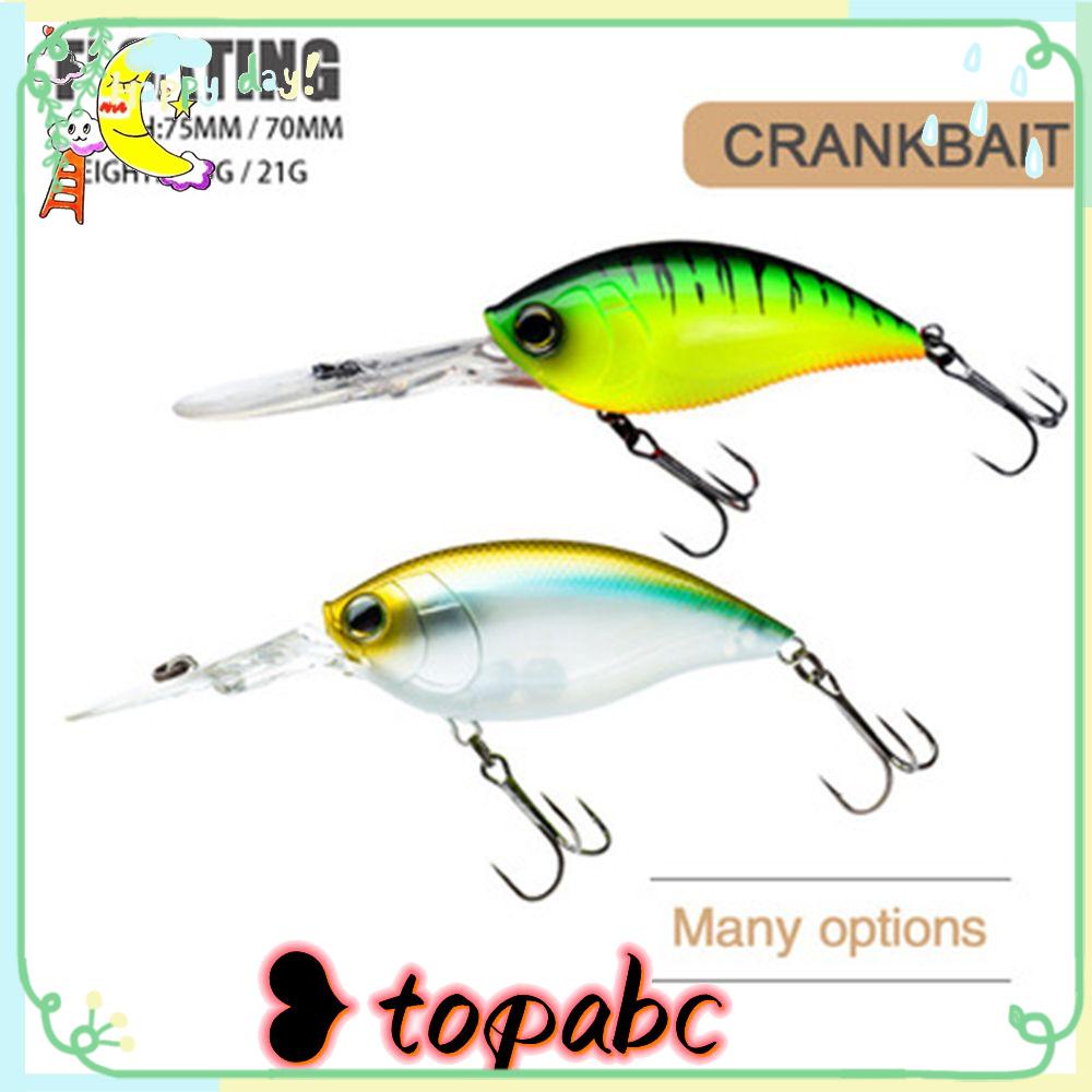 TOP Top Water Bass Tackle 70mm 21g/75mm 22.5g floating Fishing Lures Double Hooks Fish Popper 3D Eyes Wobblers Hard Plastic Bait