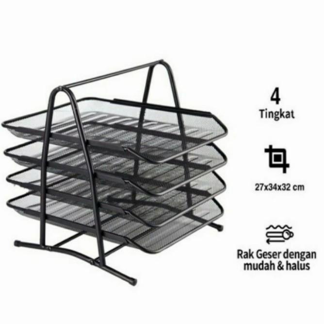 

Sale Tray 4 Susun/Rak Surat Besi 4 Susun -Vtec | Produk Baru