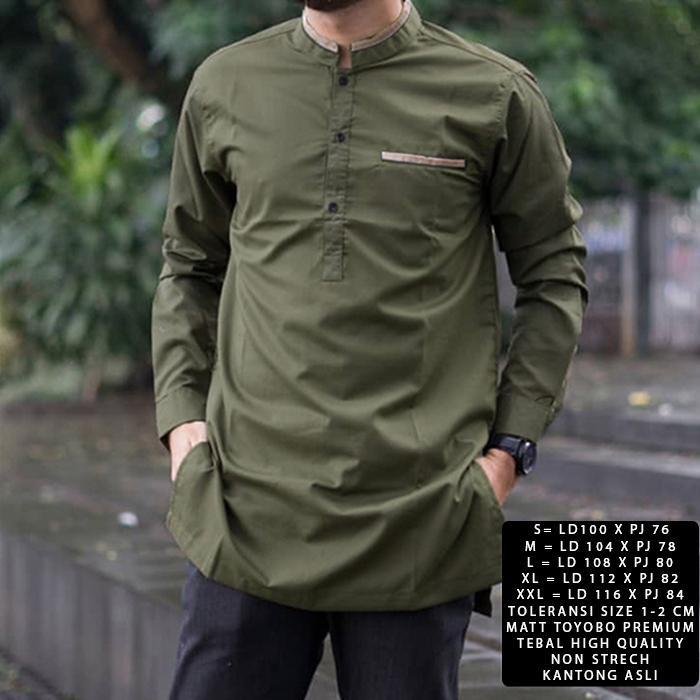 BAJU MUSLIM KOKO ANWA LENGAN PANJANG TERBARU size M-L-XL-XXL