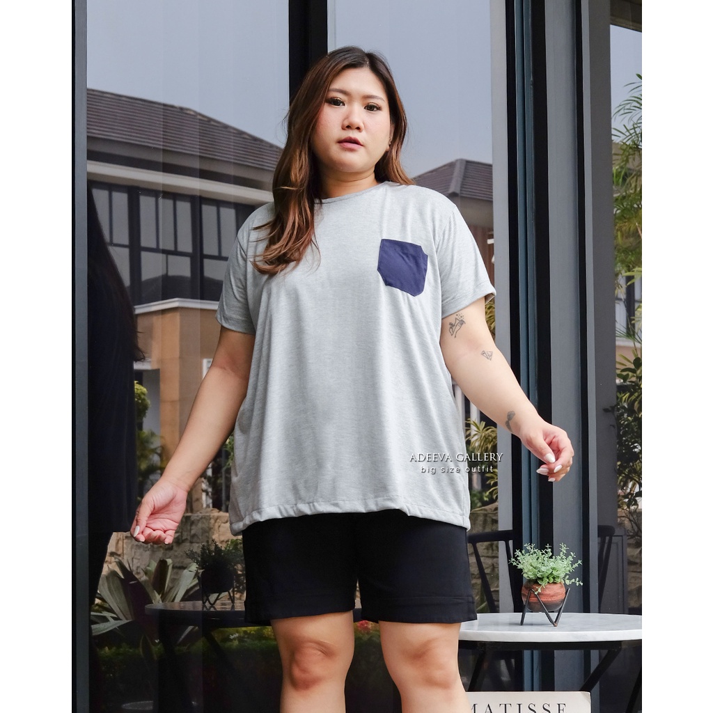 ADEEVA Michel T-shirt Kaos Wanita Jumbo