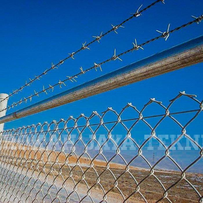 Kawat / Kawat Pagar Harmonika Galvanis 10 M2 Kualitas Terbaik