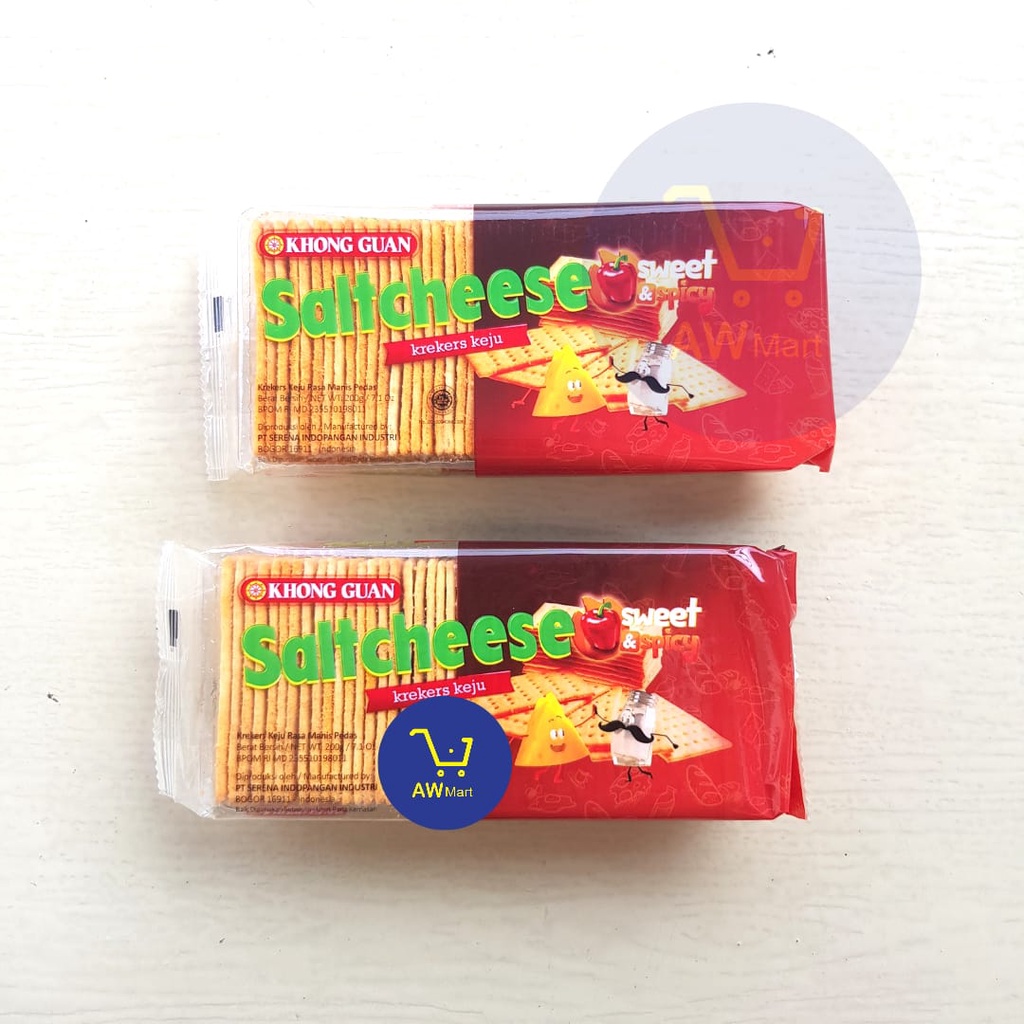 BISKUIT SALTCHEESE KHONG GUAN 200 GRAM - ORIGINAL &amp; SWEET SPICY