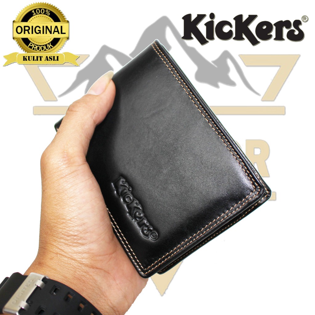 Dompet Kulit Pria Asli kulit sapi Kickers ( 100% Full Kulit Sapi Asli ) TANPA KAIN FURING