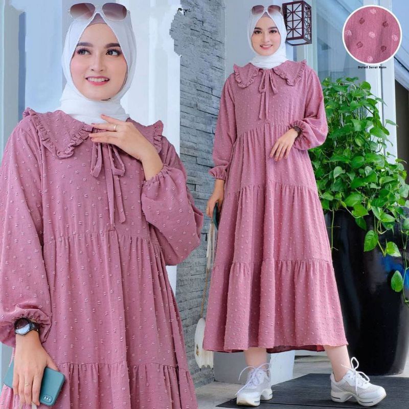 NEW DRESS URAGIRI PREMIUM VIRAL TERLARIS MIDI DRESS KEKINIAN