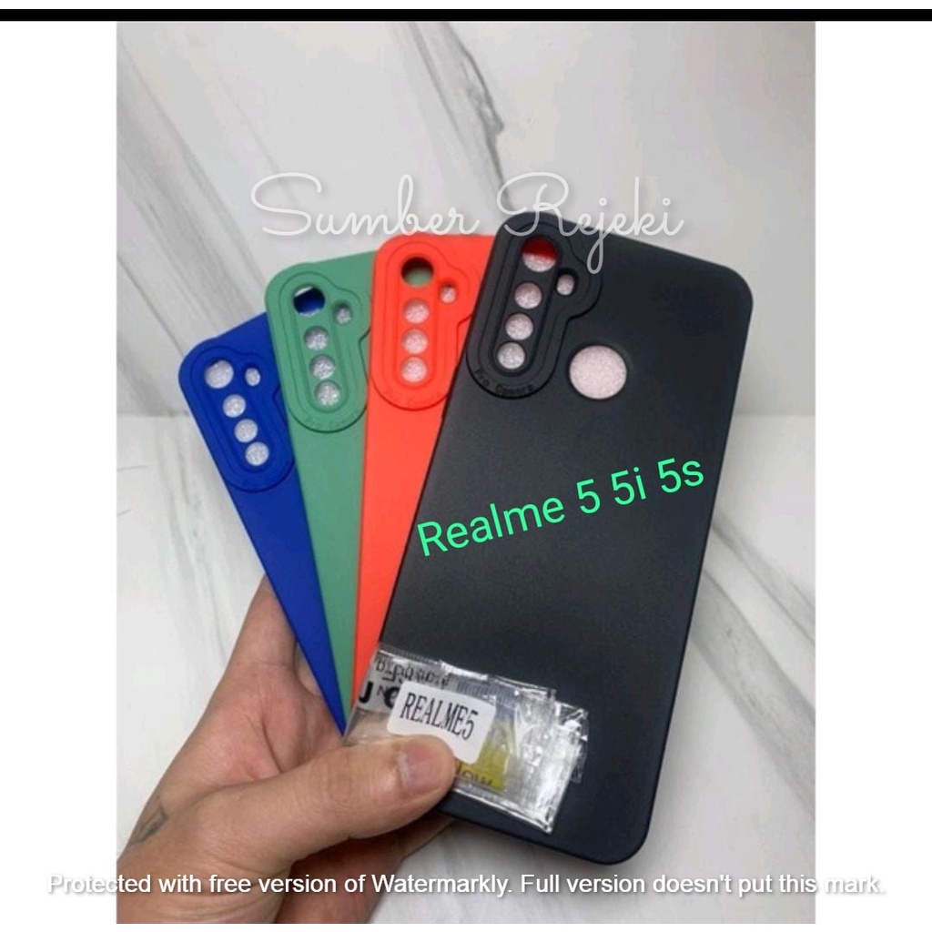 Softcase Silikon Case Pro Camera Lens Protector Realme 5 Realme 5i Realme 5S