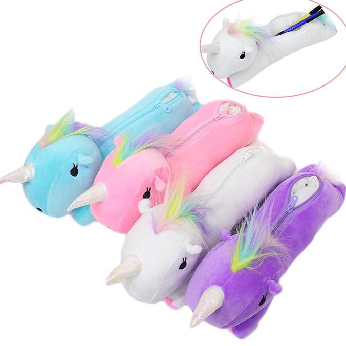 

Storage Fashion Zip Box Cosmetic Stationery Unicorn Pen Bag Yukcekoutboss