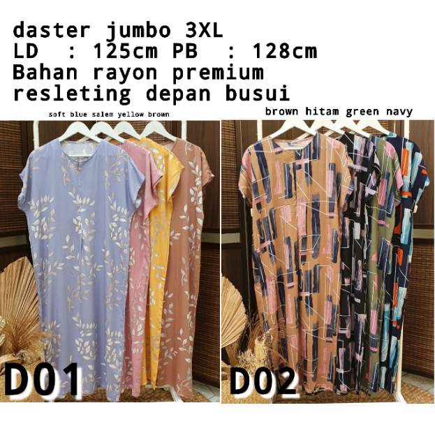 daster rayon jumbo Ld 125cm