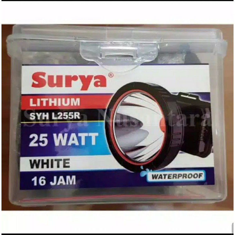 Senter Kepala Led Surya SYH L255R 25W / Senter Kepala Selam Headlamp Diving