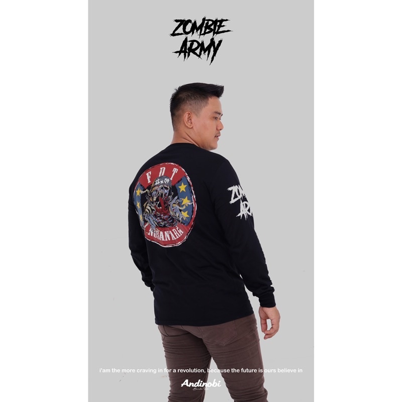T-shirt FDT Nusantara “Zombie Army” by Andinobi | Long Sleeve | Lengan Panjang