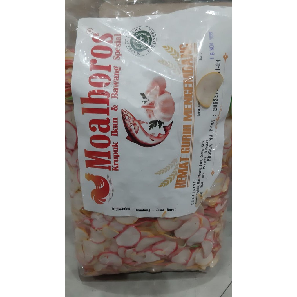 

Kerupuk Bawang 250 gr Cap Moalboros