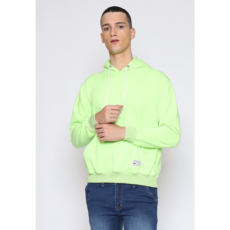 17Seven Original Sweater Hoodie Jumper Sablon Pria HDB-HIJAU STABILO