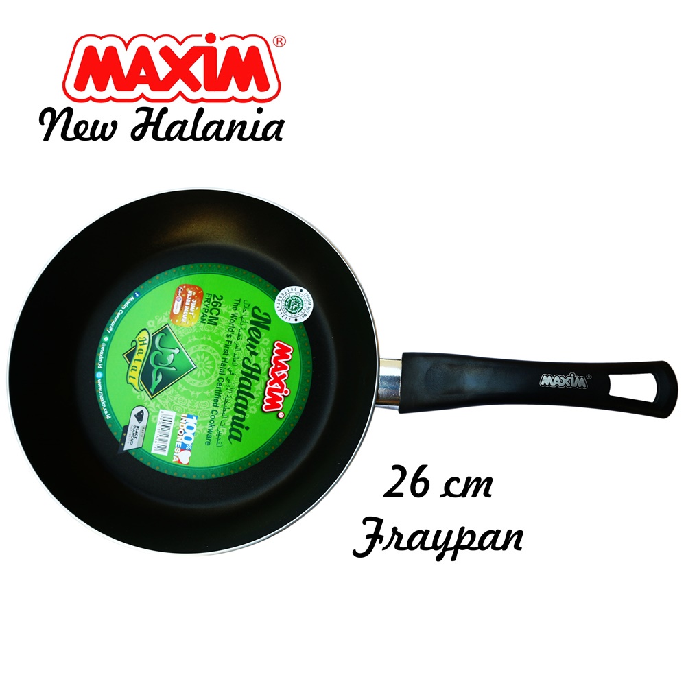 FM - Maxim wajan halania frypan 26 cm HALAL CERTIFIED Teflon Non-Stick Coated / PENGGORENGAN