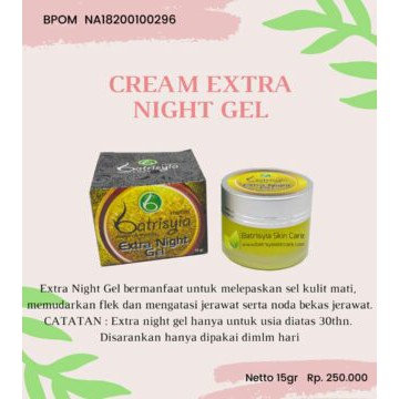 

Cream Extra Night Gel Batrisyia Herbal