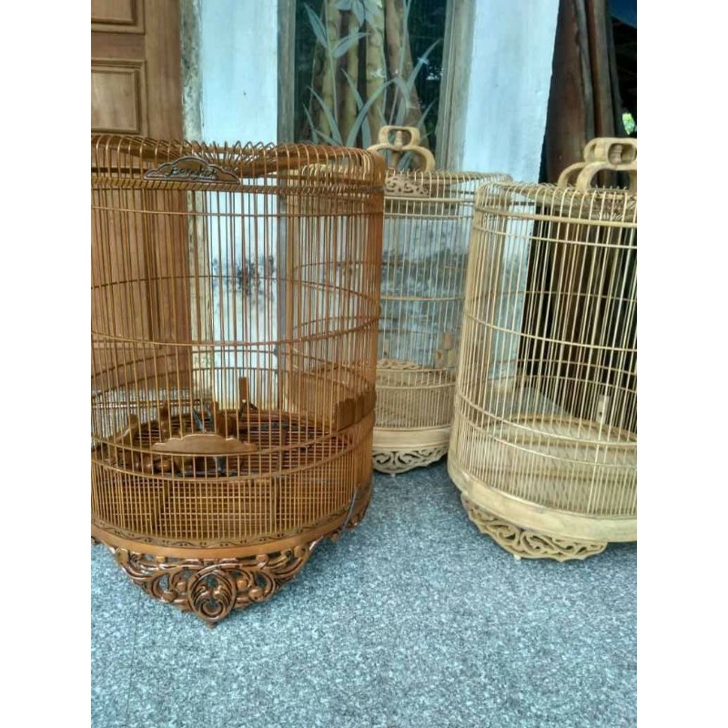 sangkar murai ukir kayu jati jepara