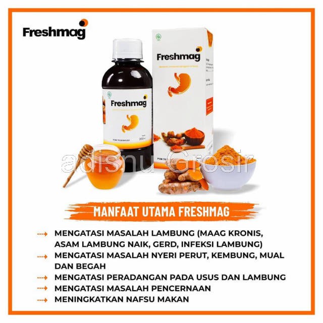 Freshmag Madu Herbal Alami Obat Lambung Original Mengatasi Sakit Maag Dan Gerd