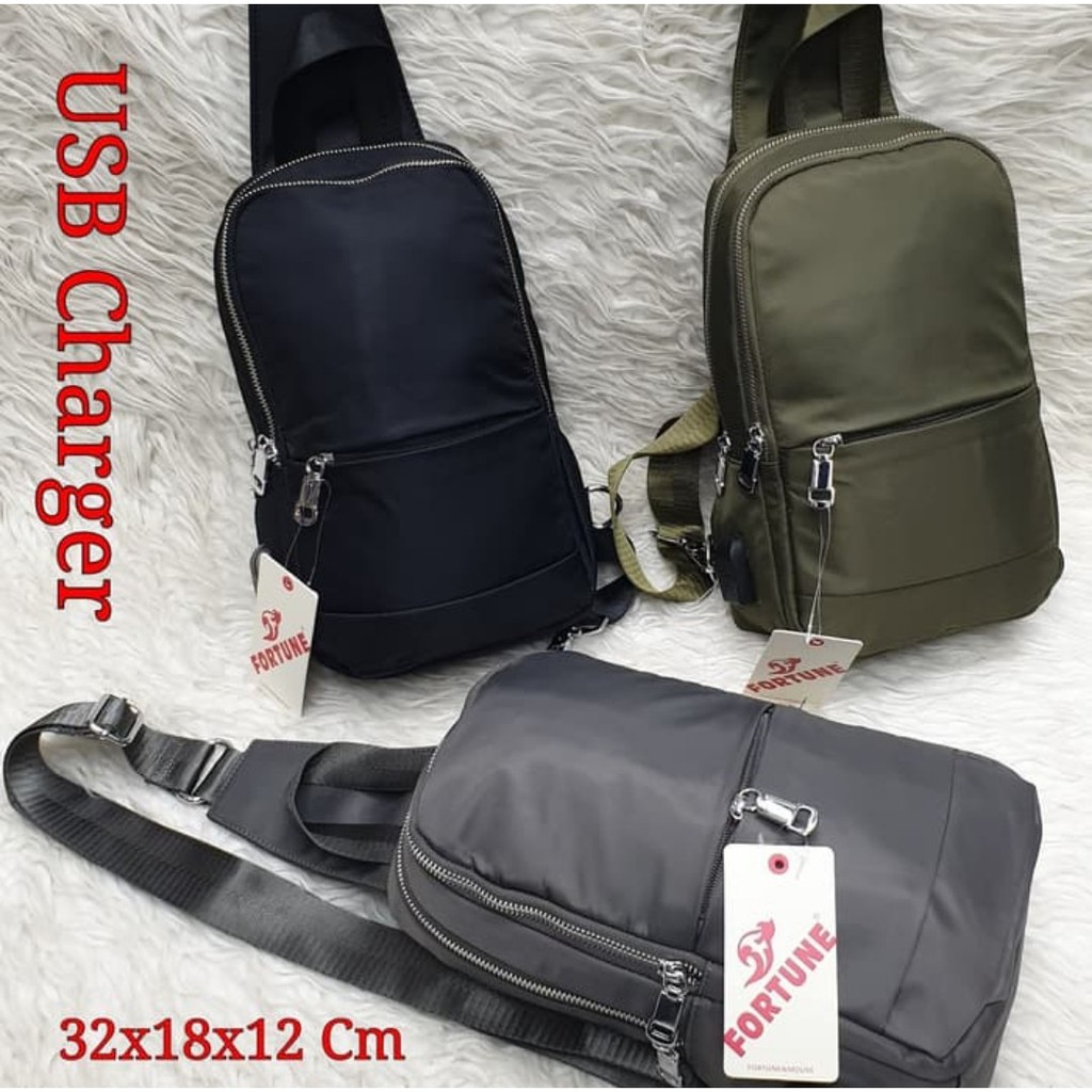 Tas Sling Bag Pria/Wanita Import