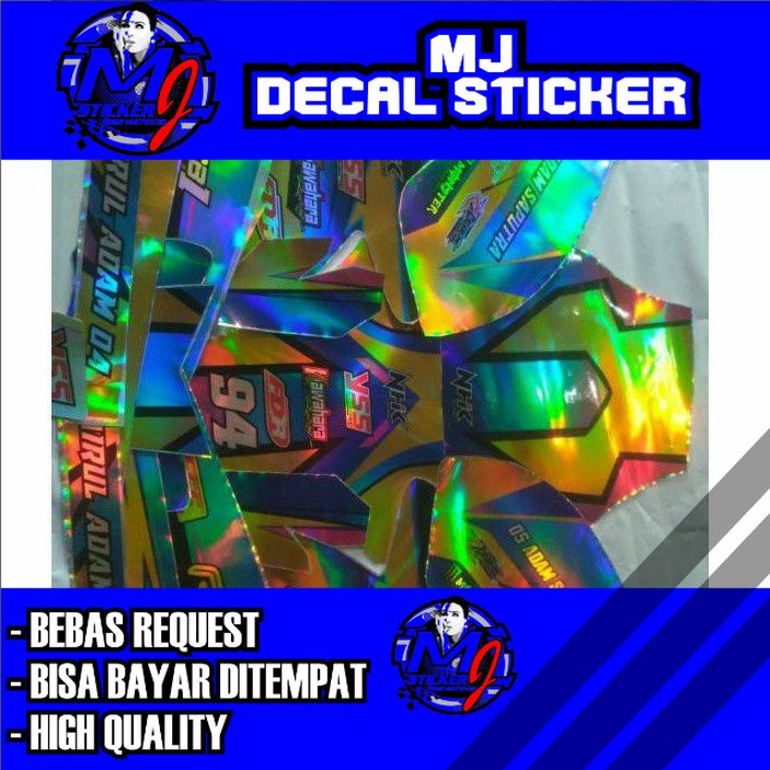 DECAL STIKER STICKER VIXION OLD FULL HOLOGRAM