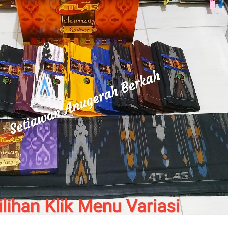 ✻ Sarung Atlas Idaman Kembang - Harmoni Gold (Grosir / Ecer) ➱