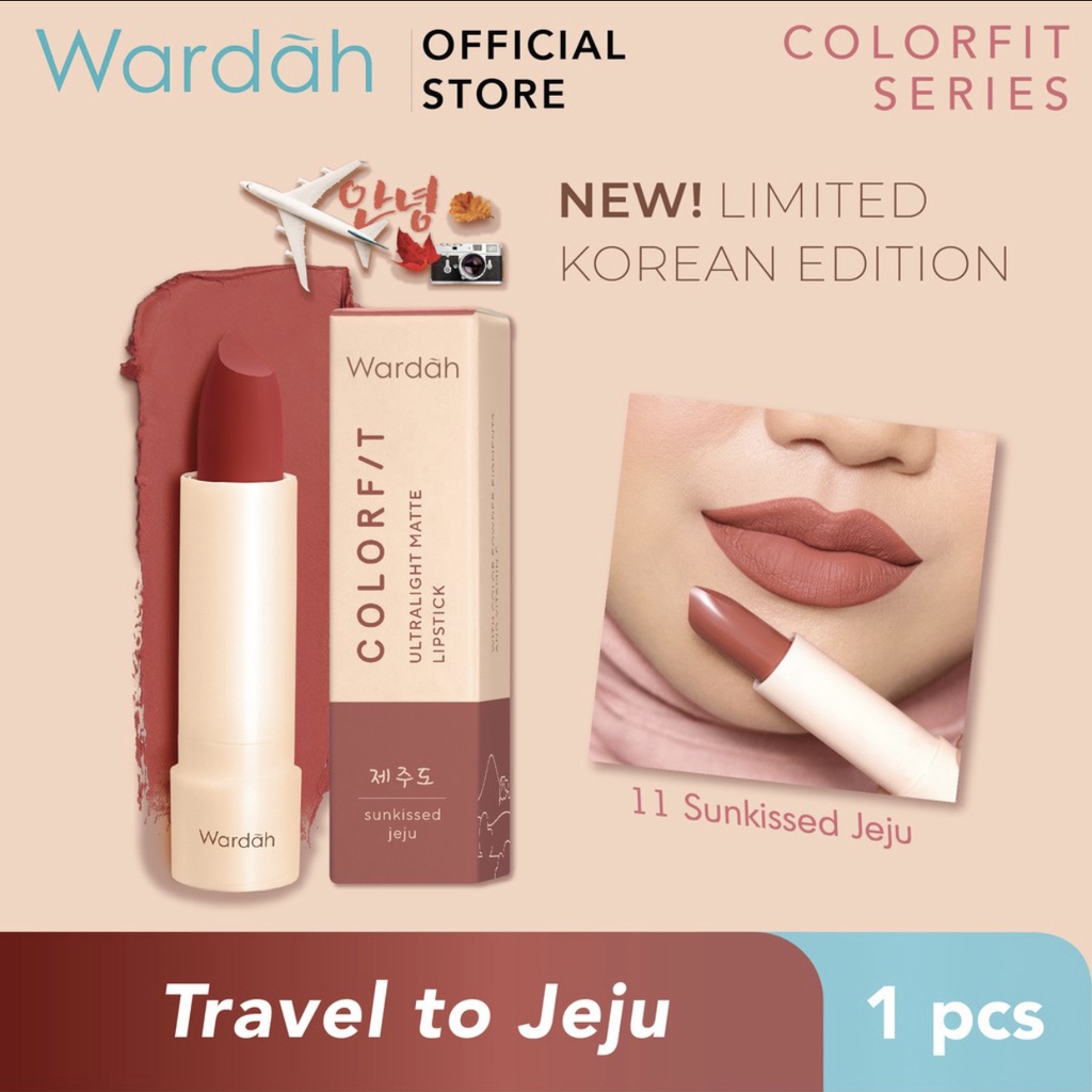 Wardah Colorfit Ultralight Matte Lipstick - Ringan dan Lembut di Bibir (Korean Limited Edition)