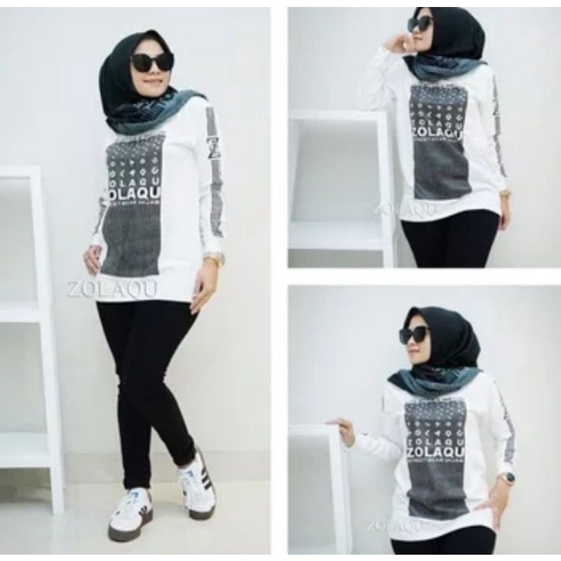 kaos Zolaqu warna putih