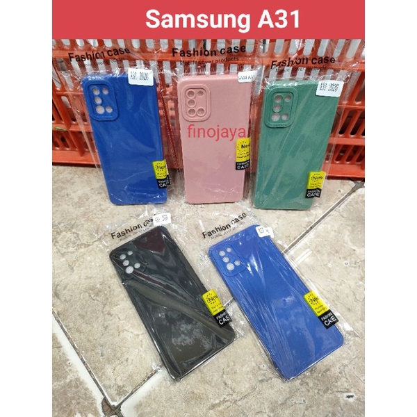 Softcase Samsung A31 Silikon Casing Selicon Case Macaron Pelindung Pro Camera