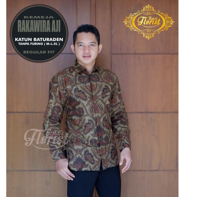 Batik Pria RAKAWIRA AJI Katun Baturaden Full Furing Termurah