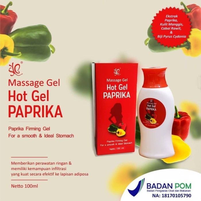 HOT GEL PAPRIKA SYB- PELANGSING PERUT TUBUH