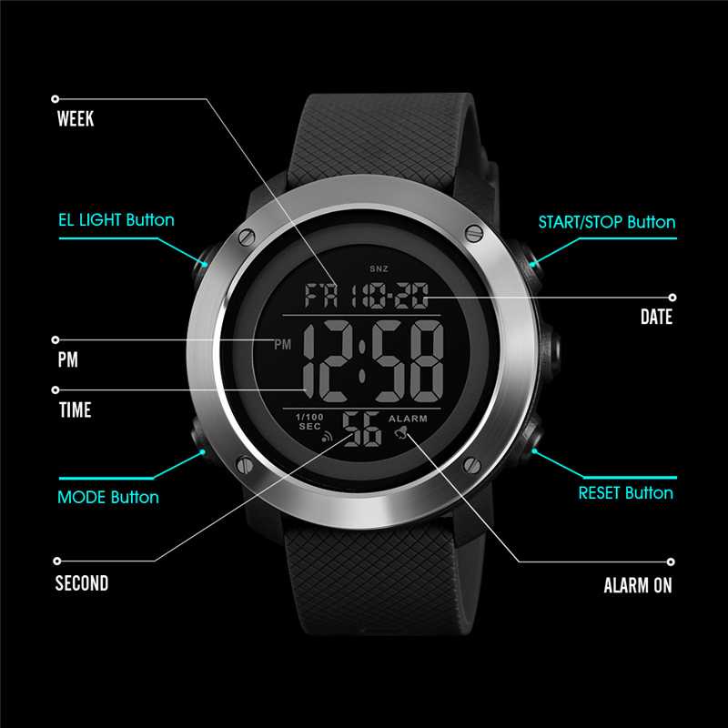 Jam Tangan Pria Digital Anti Air Original SKMEI 1426