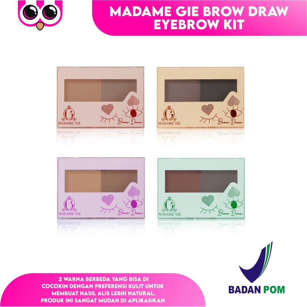 MADAME GIE BROW DRAW EYEBROW KIT / MAKE UP PENSIL ALIS PALLETE