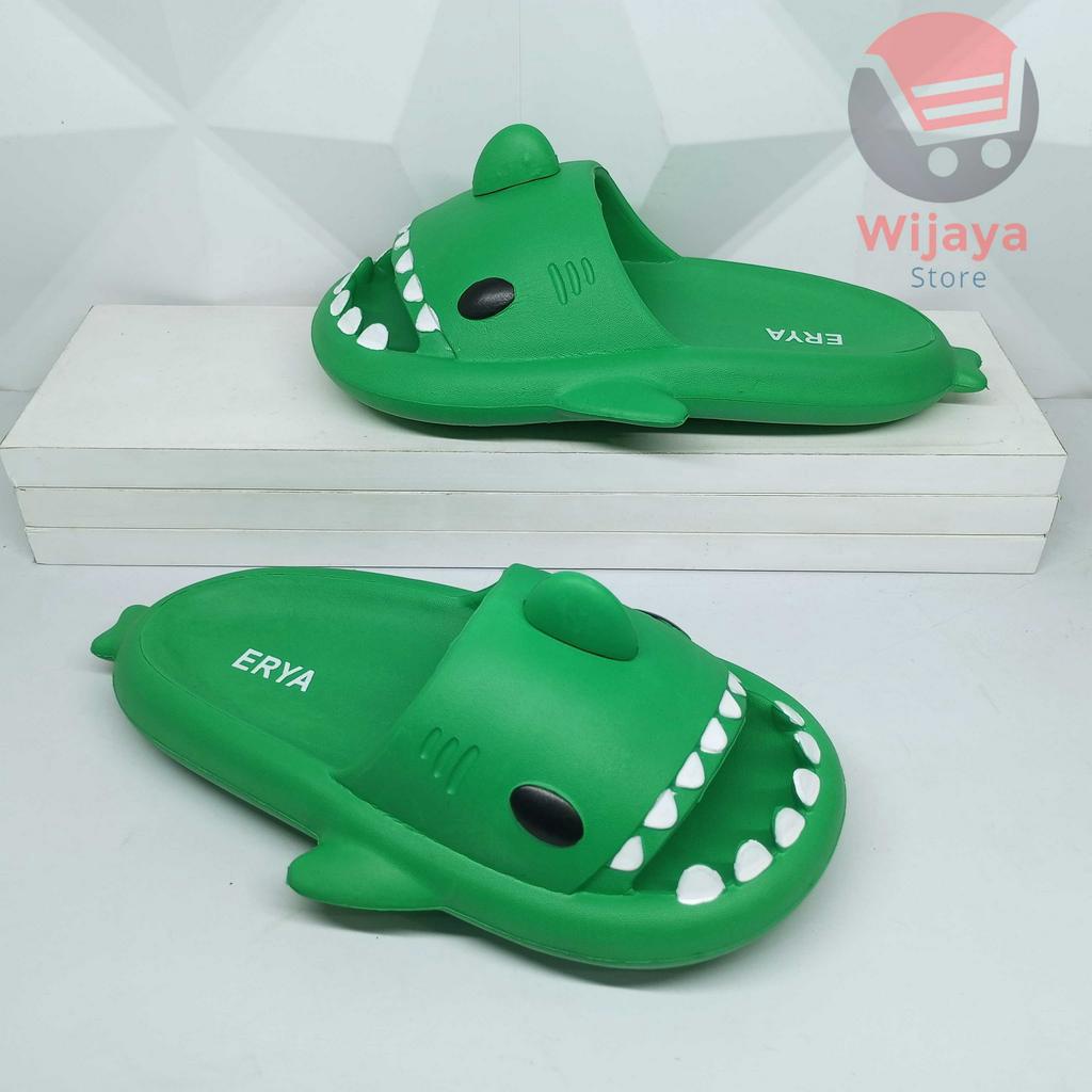 ERYA 538 Sandal Motif Hiu untuk Wanita yang Trendi Jelly Import Karet Sepatu Sendal