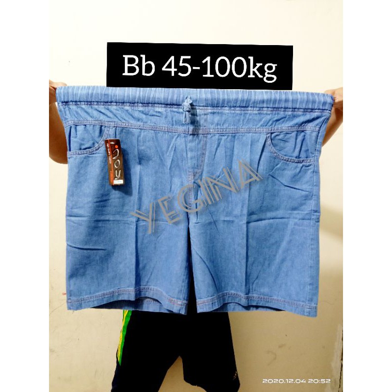 HOTPANTS JEANS JUMBO STANDAR WANITA/CELANA PENDEK JEANS WANITA/KULOT PENDEK JEANS WANITA JUMBO