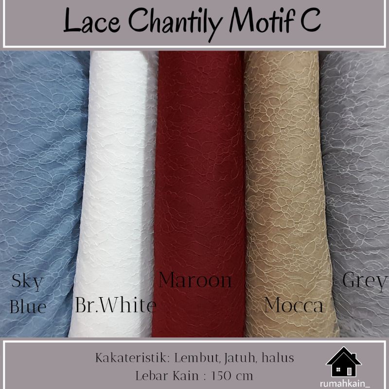 New Produck!! Lace Chantily Motif C/Brokat Chantily/Chantily Motif/Brokat