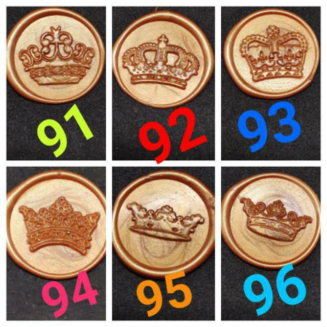 

Seal wax stamp QUEEN lilin segel stempel Mahkota Raja sealing stampel
