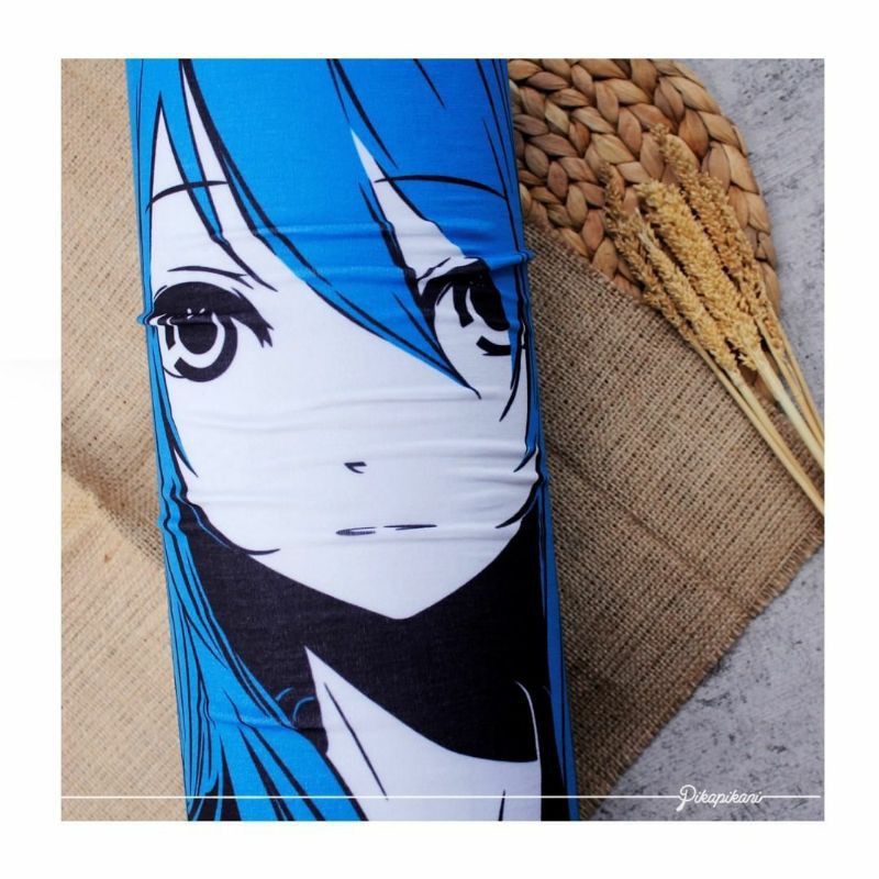 DISKON Bandana Slayer Masker Vocaloid Hatsune Miku Biru KAB BURUAN