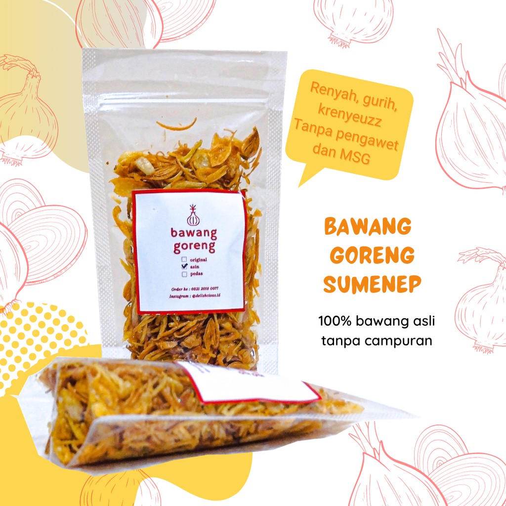 

Bawang Goreng Sumenep Asli Tanpa Tepung