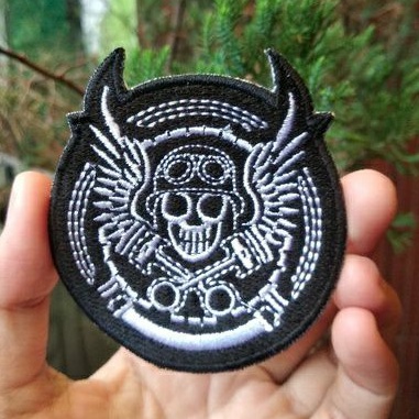 Emblem Patch Bordir Logo Motorhead Tengkorak