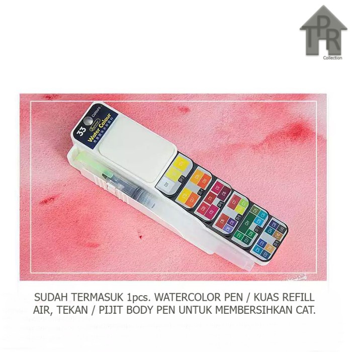Set Cat Air Solid Pigment / Water Color Paint 18/25 warna - FD18/25