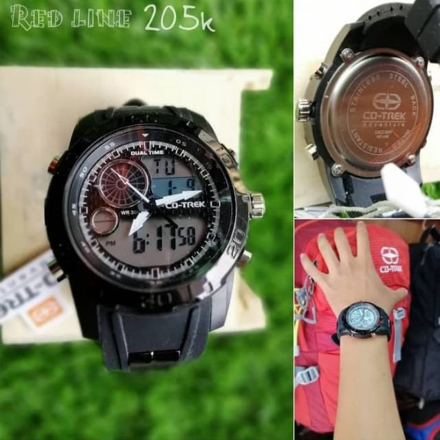 Jam Tangan Outdoor Co trek Red Line