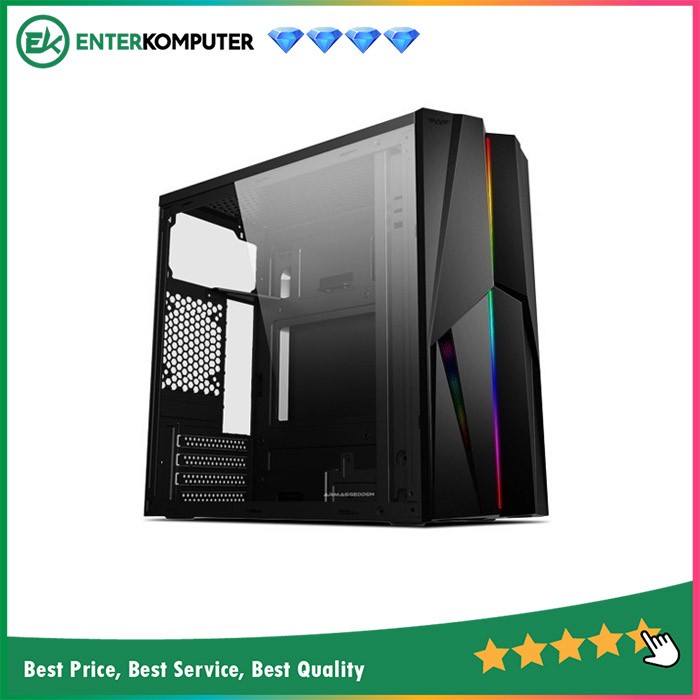 Casing Powerlogic Armaggeddon TRON 1X Tempered Glass - Black