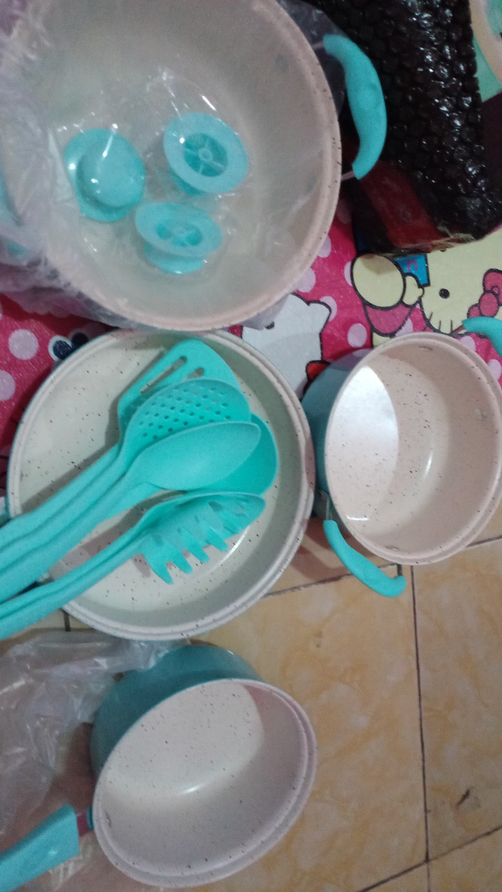 [paket Rumahan] Panci Set 13 Pcs - Panci Set Spatula Teflon Panci All In One [ Panci Set 13pcs]
