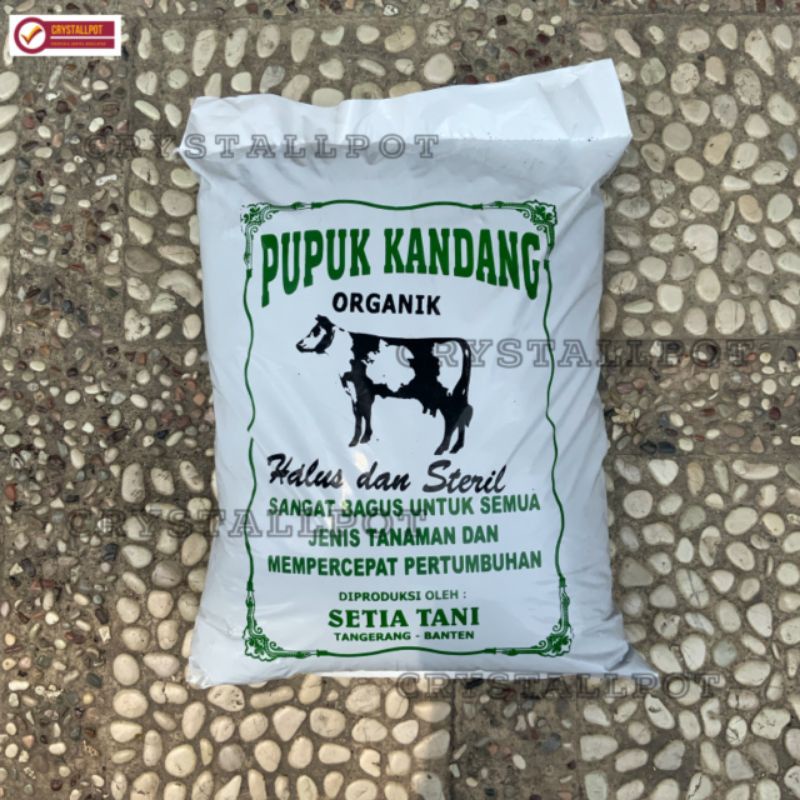 PUPUK KANDANG SAPI HIJAU ORGANIK HALUS DAN STERIL - SABLON HIJAU