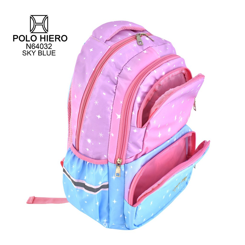 (RF) Ransel Fashion Wanita Polo Hiero N64032 Tas Fashion Sekolah