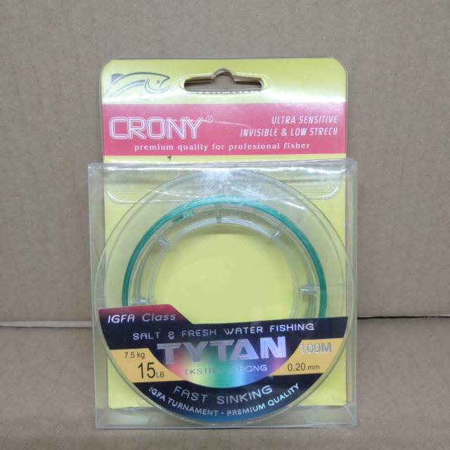 Senar crony tytan 100m igfa class 15lb-7.5kg-0.20mm