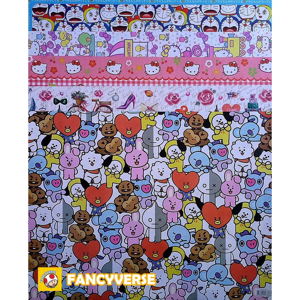 

Kertas Kado Fancy Jepang Karakter 100 Pcs / Gift Wrapping Paper
