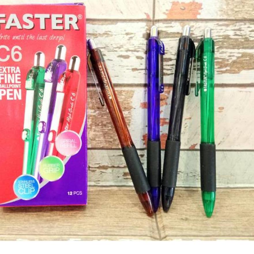 

HOT SALE!! Pulpen Faster C6 (12 pcs) populer