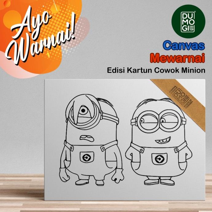 

Kanvas Sketsa Lukis Mewarnai Anak - anak Edisi Kartun Favorit Cowok B