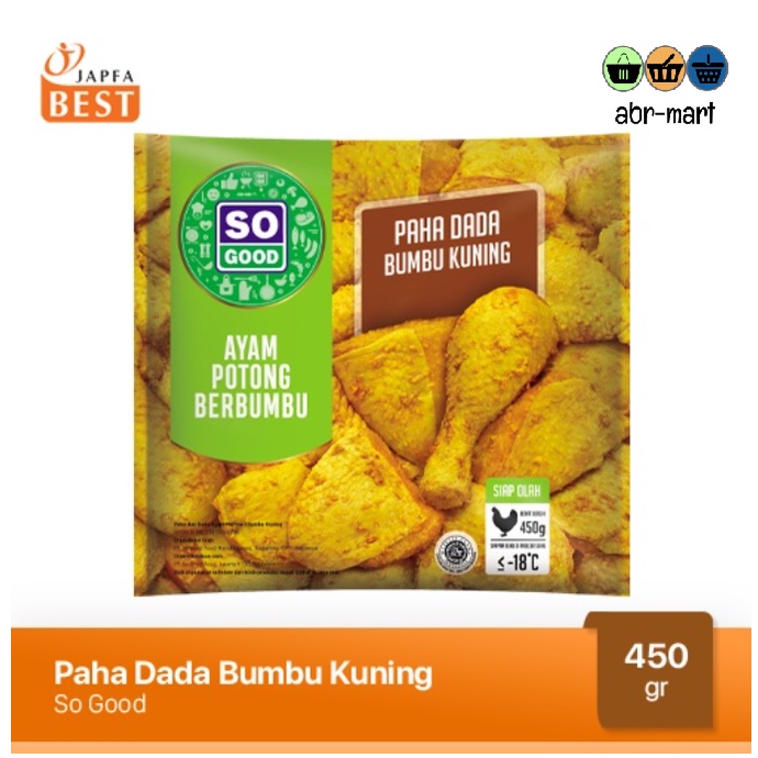 

SO GOOD AYAM POTONG PAHA DADA BUMBU KUNING 450 GR