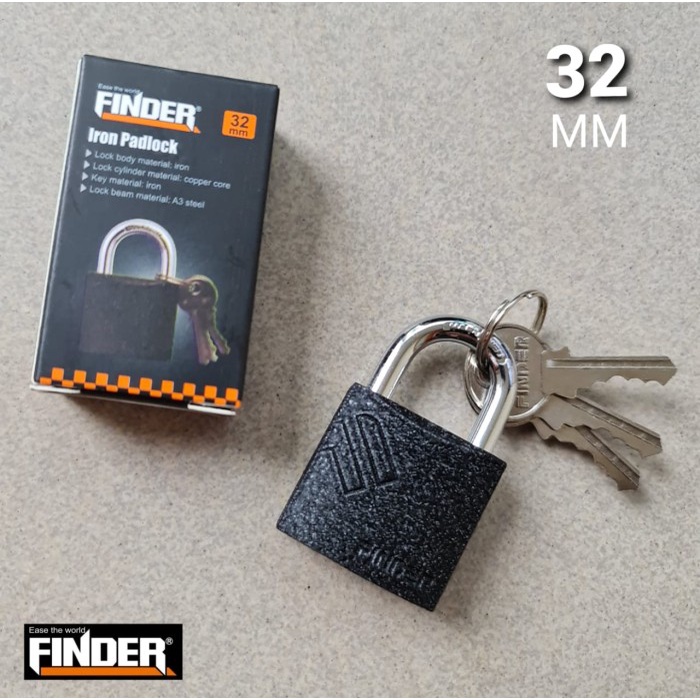 GEMBOK HITAM PENDEK FINDER 32MM