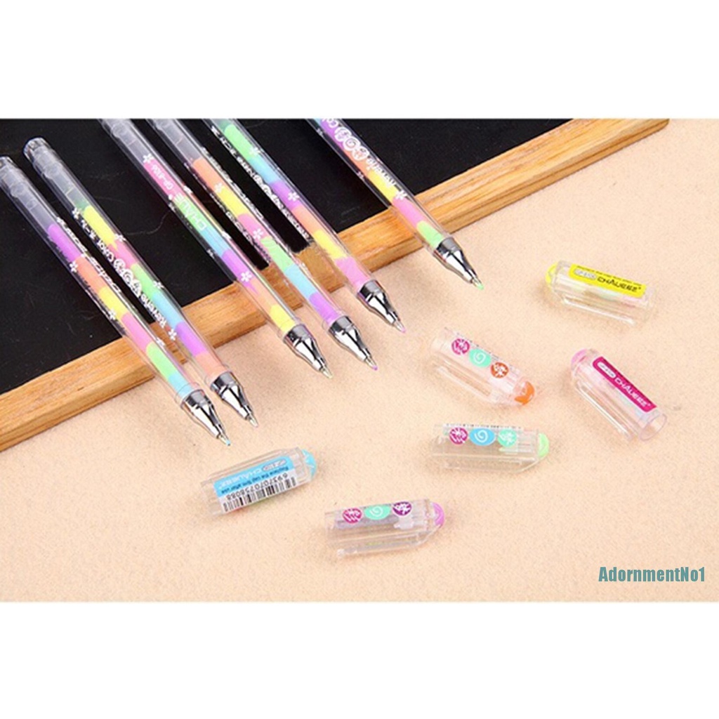 [AdornmentNo1]1 pc Cute Design Highlighter Pen Marker Stationary Point Pen Ballpen 6 Color