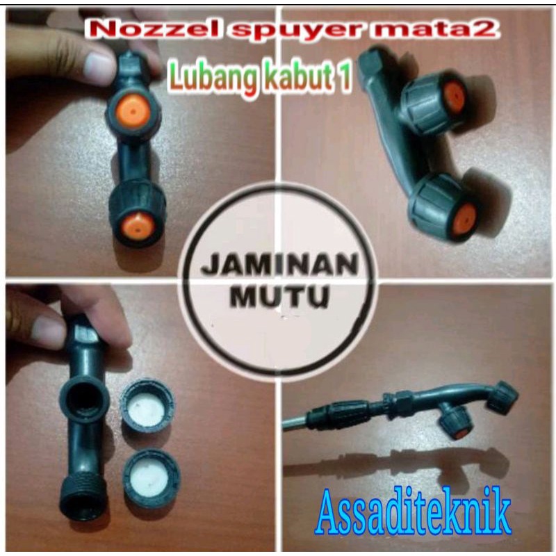 Nozzel sprayer puyer sparayer kabut 2lubang mata 1